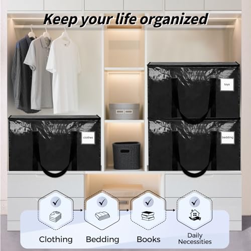 Extra Large Clothes Storage Bins with Lids