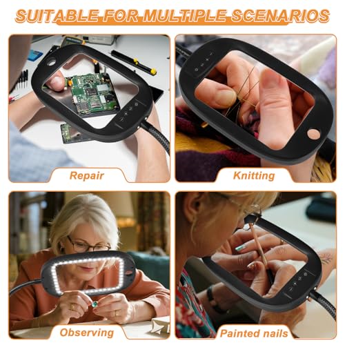Floor Magnifying Glass withLight and Stand