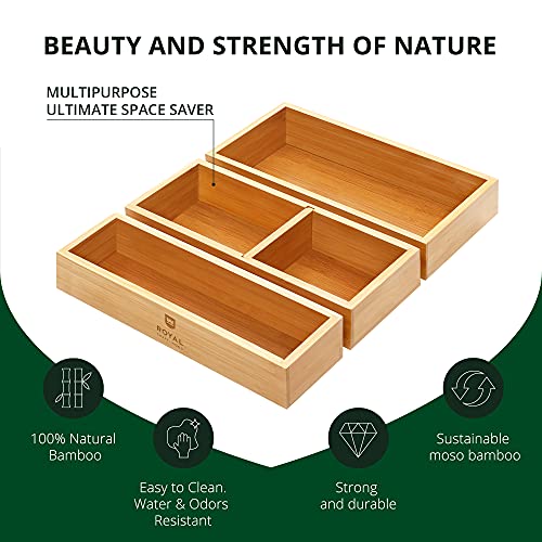 Bamboo Sticky Note Pad Holder for Desk
