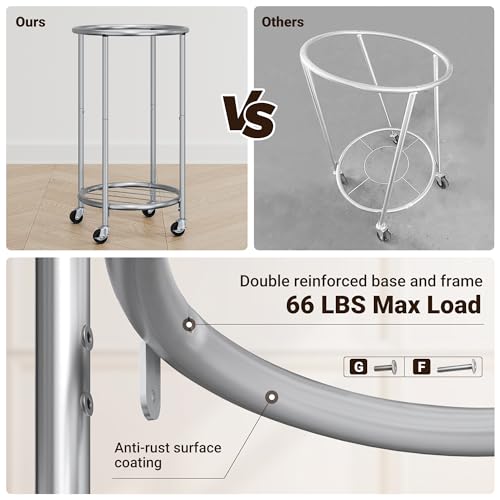 Laundry Basket with Wheels