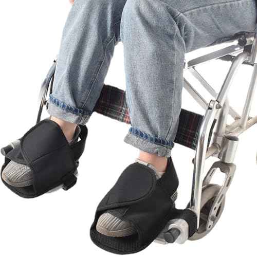 Wheelchair Restraint Shoes Prevent The Foot from Falling Off The Footrest Adjustable & Easy to Wear