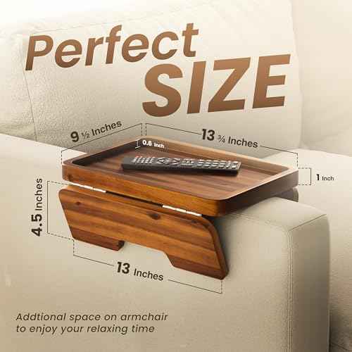 Couch Arm Table with Phone