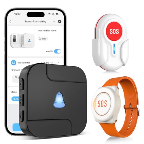 Wi Fi Wireless Caregiver Pager Call Button for Elderly at Home