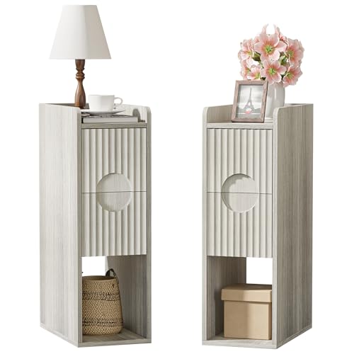Narrow Nightstand Set of 2