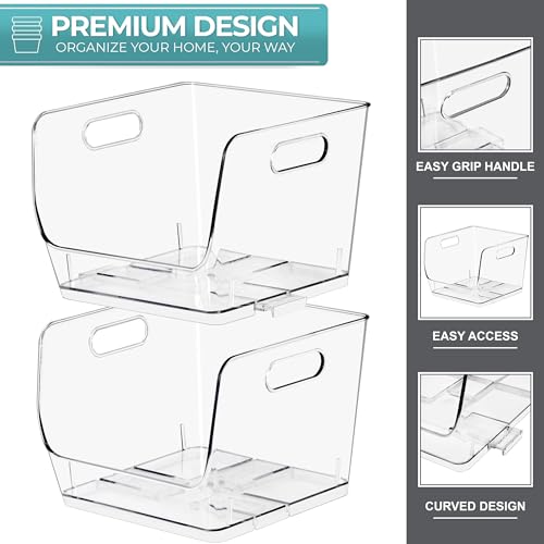 Open Front Storage Bins