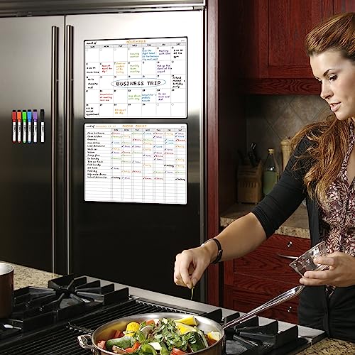 Magnetic Dry Erase Chore and Month Whiteboard