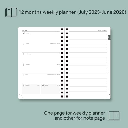Planner 2025 2026 Weekly Planner Notebook