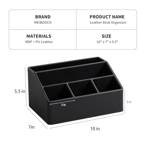 PU Leather Desk Organizer