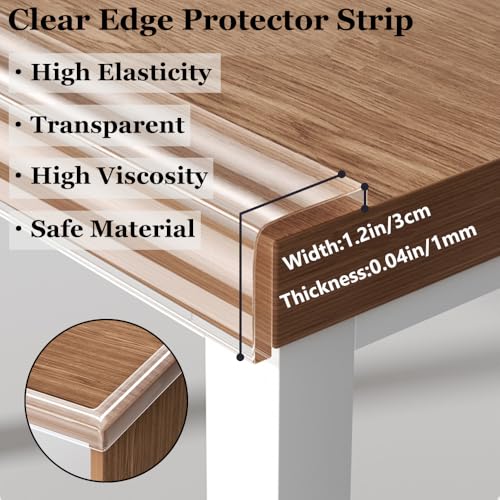 Baby Proofing Edge Protector for Kid Clear Edge Protector Strip Safety Corner Guards Child Proof Corner Bumper for Furniture