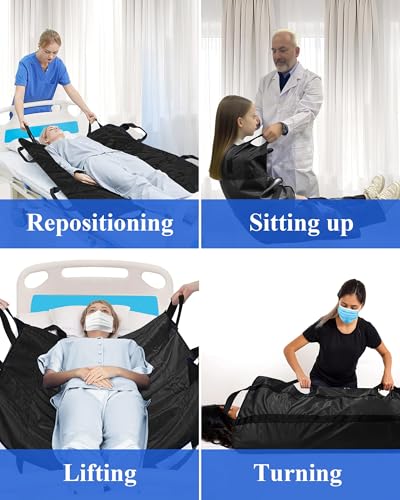 Positioning Bed Pad with 8 Handles