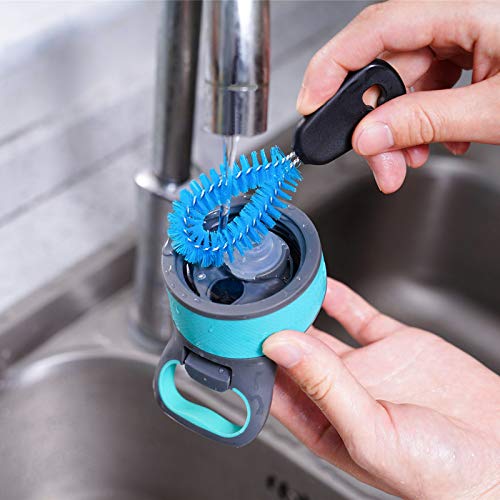 3-in-1 Stainless Steel Water Bottle Brush Set, Multi-Purpose Brush with Long Handle, Cleans Bottles, Mugs and More