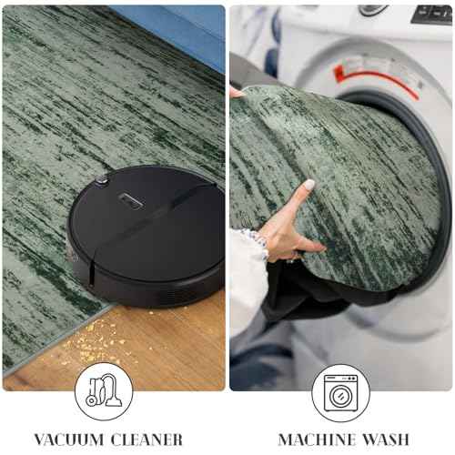 Modern Washable Area Rug Non Slip