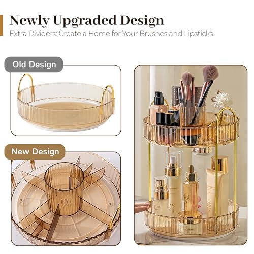 Rotating Makeup Organizer for Vanity