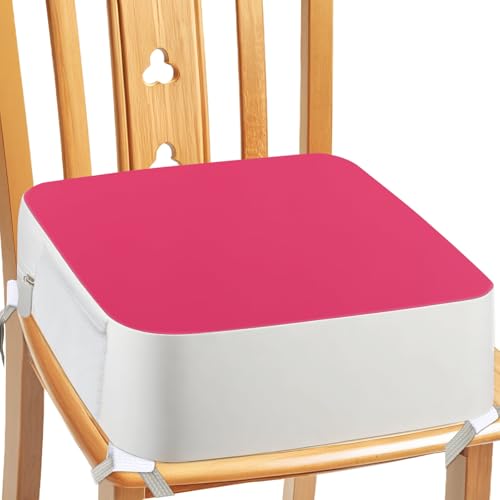 Toddler Booster Seat for Kitchen Chair 4 Point Anchor Fix 3.8 Inch Lift