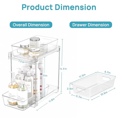 4 Pack Bathroom Organizer