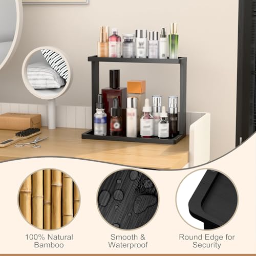Bamboo Bathroom Counter Organizer