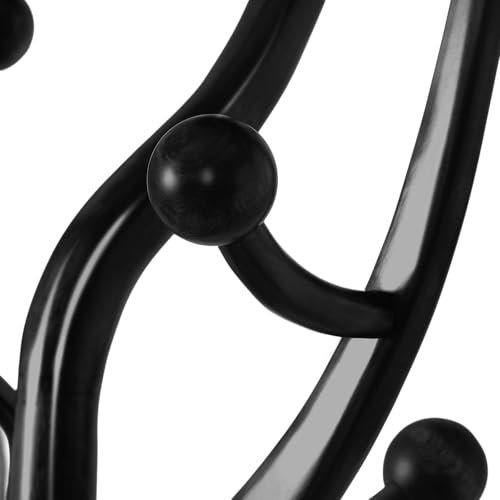 Coat Rack Freestanding Wood Tree Rack with 8 Hooks