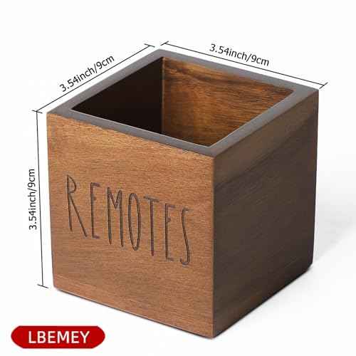 Acacia Wood Remote Control Holder