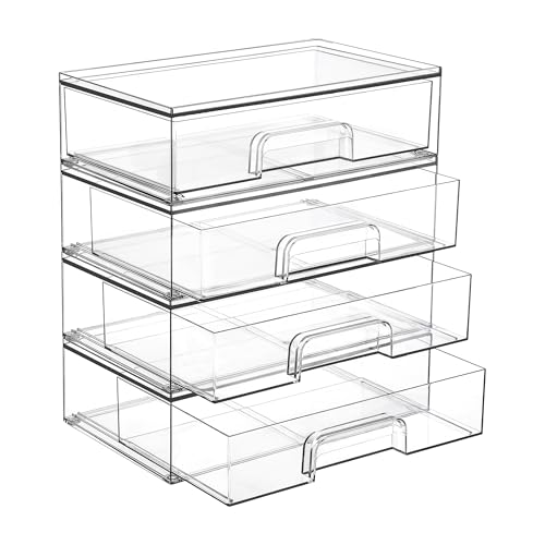 Stackable Storage Drawers Small & Wide & High & Mini
