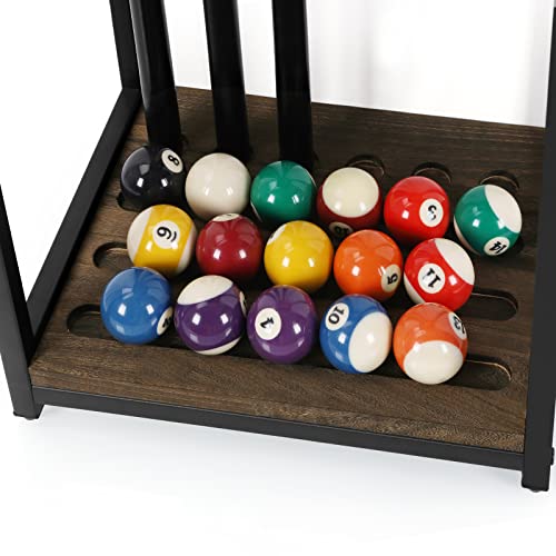 Pool Cue Holder Pool Stick Holder Pool Cue Stick Rack Wood Floor Stand Billiard Stick Holder Pool for Billiard Room Club