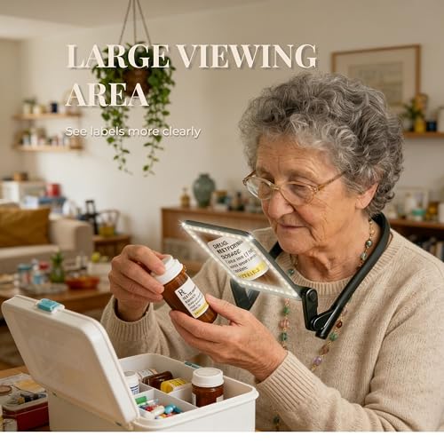 Magnifying Glass with Light for Reading
