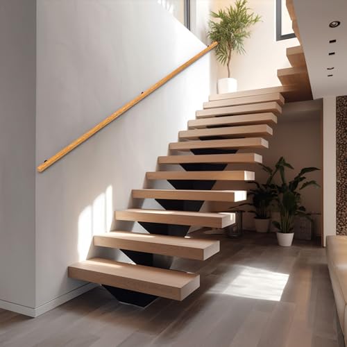 Wood Stair Handrails Wall Mount