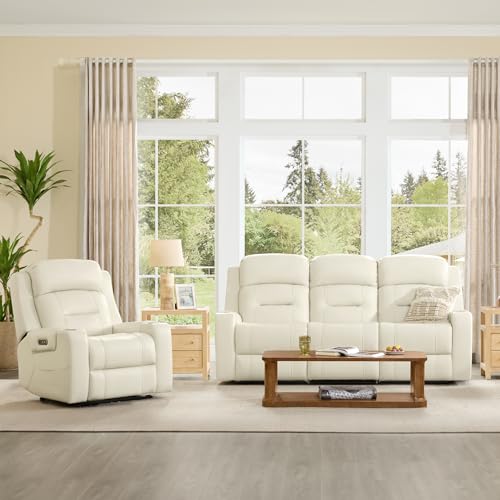 Genuine Leather Power Recliner Chair