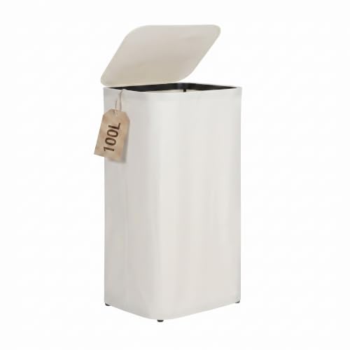 Laundry Basket Hamper with Lid & Removable Bags