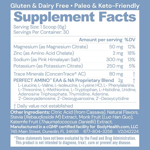PerfectAmino Electrolytes Powder No Sugar