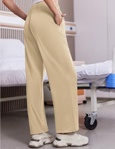 Tear Away Pants for Women Side Slit Snap Post Surgery Sweatpants