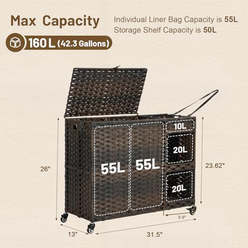 Laundry Hamper with Wheels