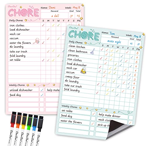 Magnetic Dry Erase Chore Chart