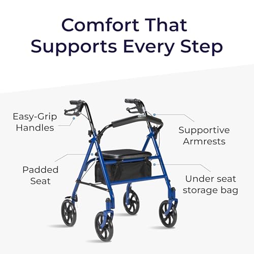 Rollator Walker with Seat