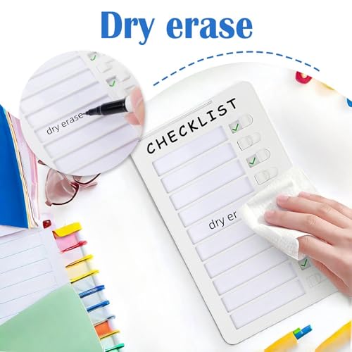 Senhwal Dry Erase Checklist Board