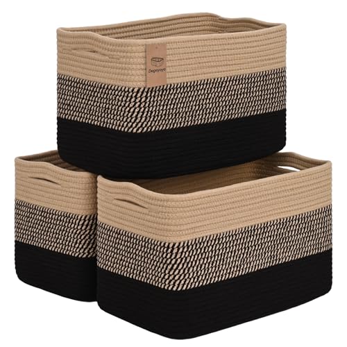 3 Pack Shelf Baskets for Organizing