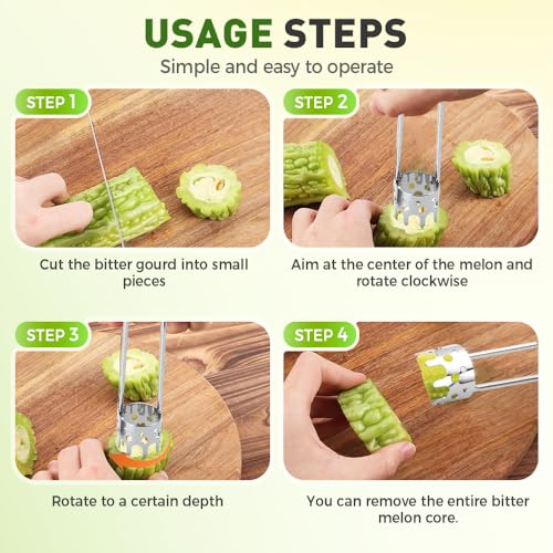2 Pcs Fruit and Vegetable Corer Tool