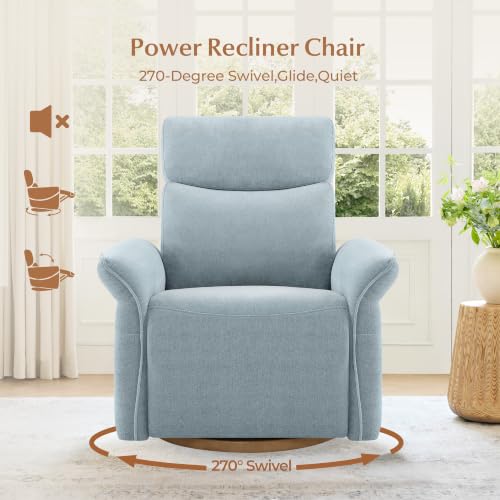 Power Swivel Glider Nursery Recliner Chair