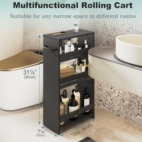 Slim Rolling Storage Cart