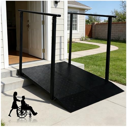 Wheelchair Ramp with Handrails