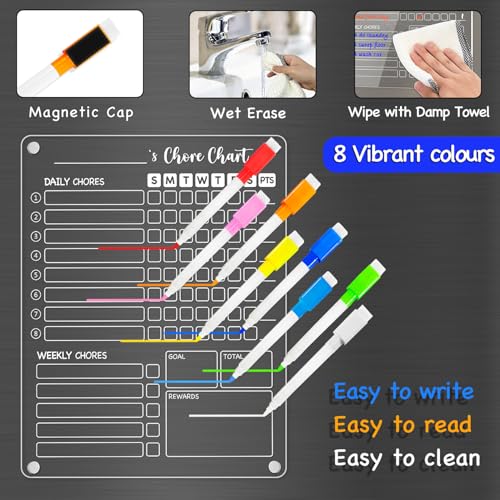Acrylic Magnetic Fridge Whiteboard