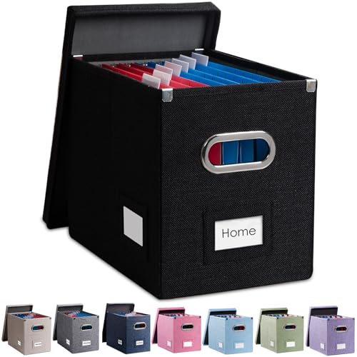 File Box with Metal Brackets