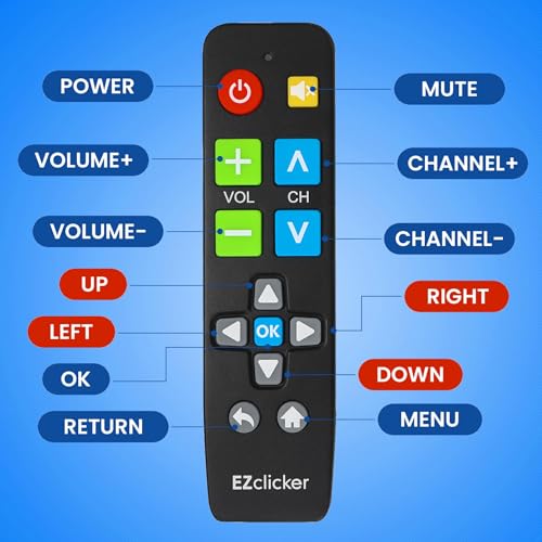 Big Button Universal TV Remote Control for All Samsung TV Only Simplified and Easy to Use