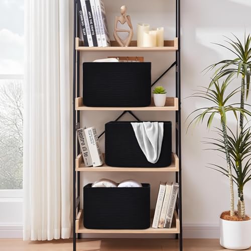 3 Pack Shelf Baskets for Organizing