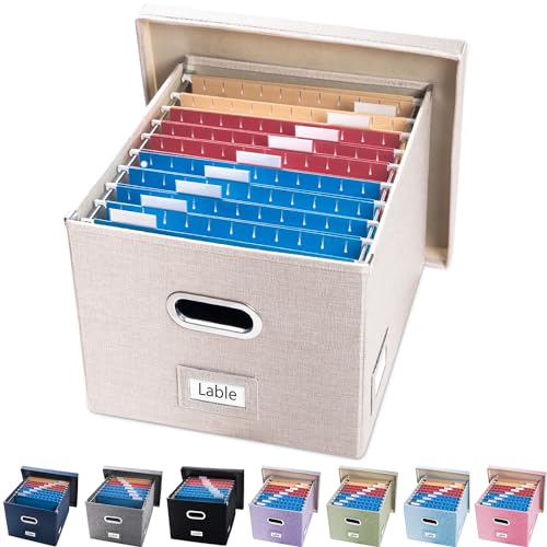 File Box with Metal Brackets