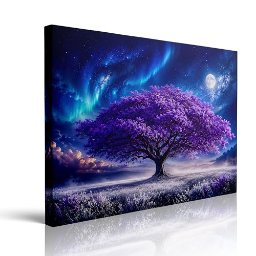 Framed Flower Landscape Canvas Wall Art Ready to Hang