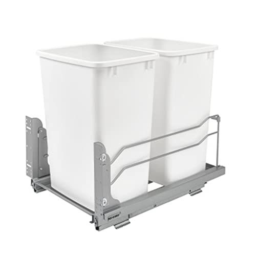 Steel Double Pullout Waste Container with Soft