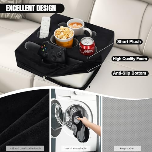 Couch Cup Holder Pillow Tray
