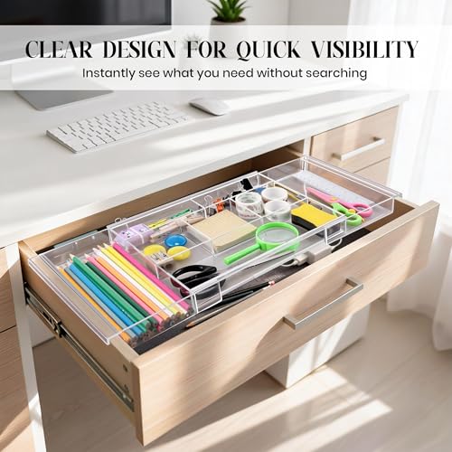 Shallow Expandable Drawer Organizer