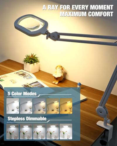 Magnifying Glass with Light and Stand