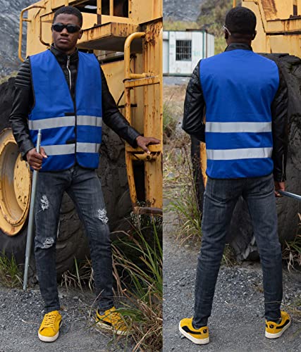 High Visibility Reflective Safety Vest 10 Pack Bulk